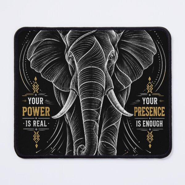 Item preview, Strength Is Silent - Elephant Motivational Design designed and sold by Igrowlab254.
