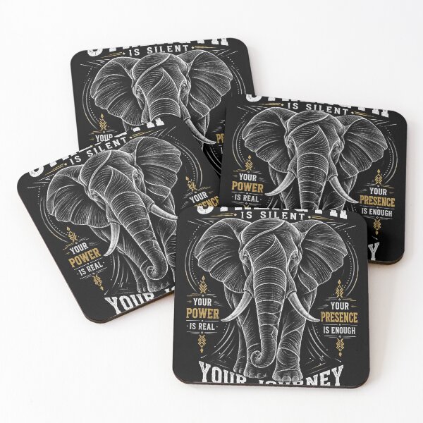 Item preview, Strength Is Silent - Elephant Motivational Design designed and sold by Igrowlab254.