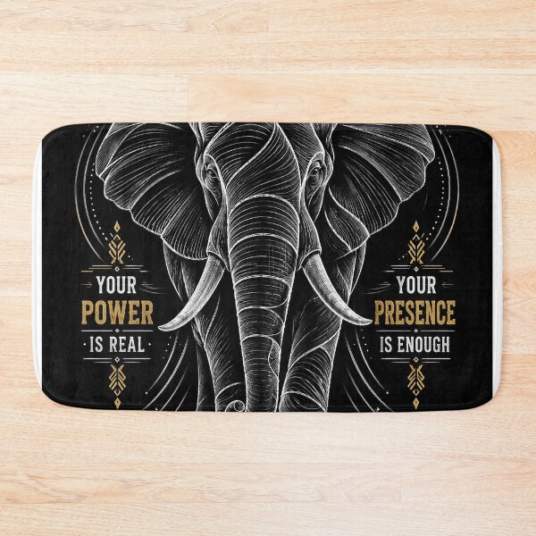 Item preview, Strength Is Silent - Elephant Motivational Design designed and sold by Igrowlab254.