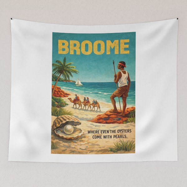 Item preview, Broome Coastline with Cable Beach Camel Ride and Kimberley Heritage designed and sold by Aryabek.