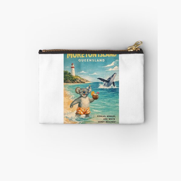 Item preview, Moreton Island Beach with Cape Moreton Lighthouse and Humpback Whale designed and sold by Aryabek.