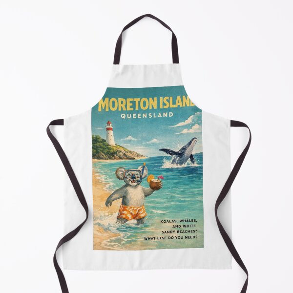 Item preview, Moreton Island Beach with Cape Moreton Lighthouse and Humpback Whale designed and sold by Aryabek.