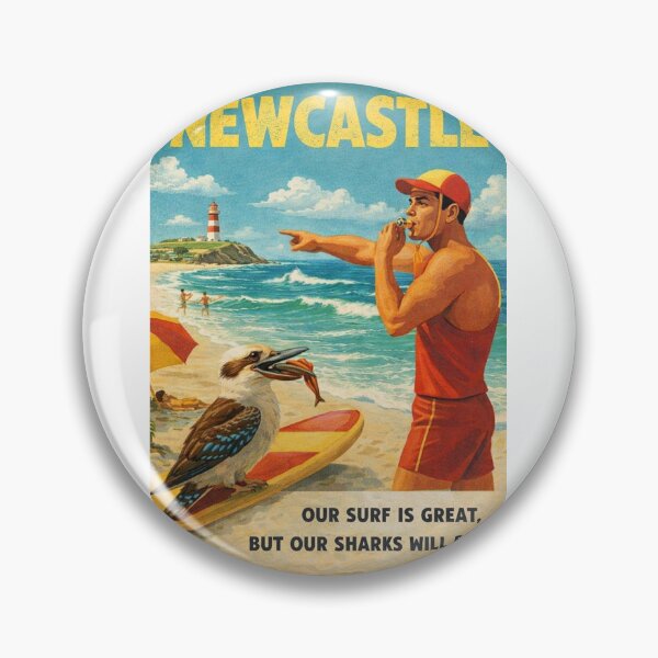 Item preview, Newcastle Beach Lifeguard and Nobbys Lighthouse on the New South Wales Coast designed and sold by Aryabek.