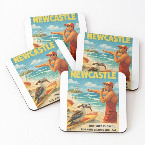 Item preview, Newcastle Beach Lifeguard and Nobbys Lighthouse on the New South Wales Coast designed and sold by Aryabek.