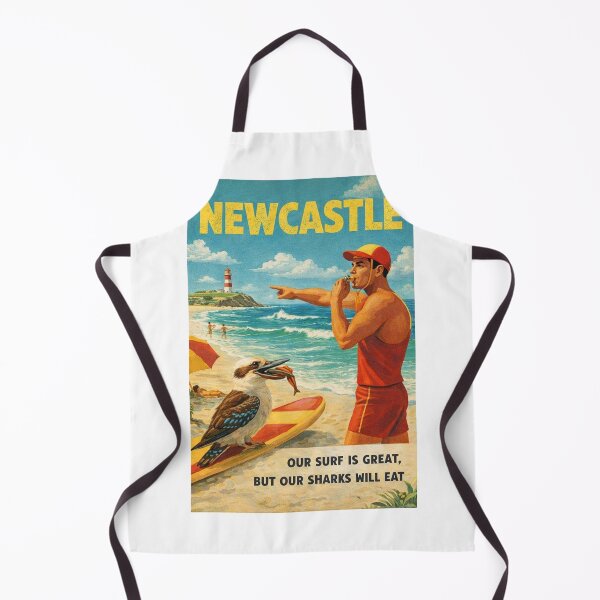 Item preview, Newcastle Beach Lifeguard and Nobbys Lighthouse on the New South Wales Coast designed and sold by Aryabek.