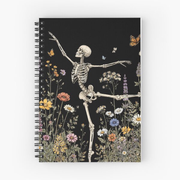 Item preview, Skeleton Dancing, Wildflower Botanical Floral, Cottagecore, Nature Lover  designed and sold by Sprinkle12345.
