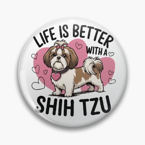 Item preview, Feeling Pawsome Shih Tzu | Cute Shih Tzu Dog Lover Gift | Kawaii Puppy Illustration designed and sold by PawsAndPallette .