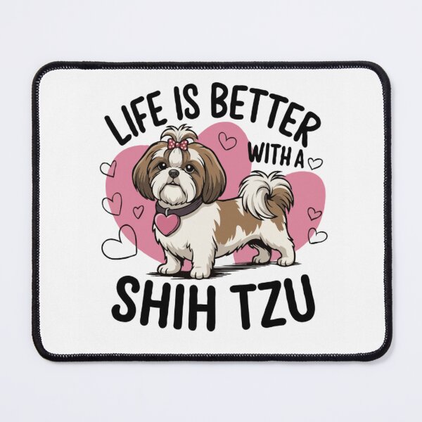 Item preview, Feeling Pawsome Shih Tzu | Cute Shih Tzu Dog Lover Gift | Kawaii Puppy Illustration designed and sold by PawsAndPallette .