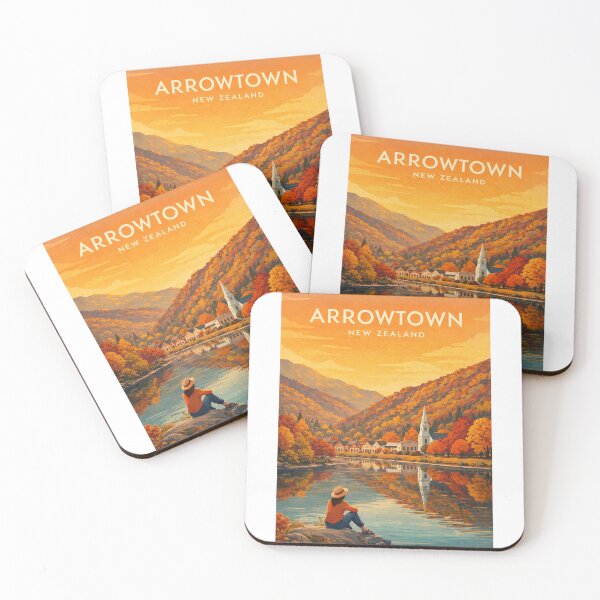 Item preview, Arrowtown Autumn Reflections Along Arrow River in Otago New Zealand designed and sold by Aryabek.