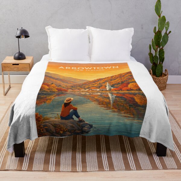 Item preview, Arrowtown Autumn Reflections Along Arrow River in Otago New Zealand designed and sold by Aryabek.