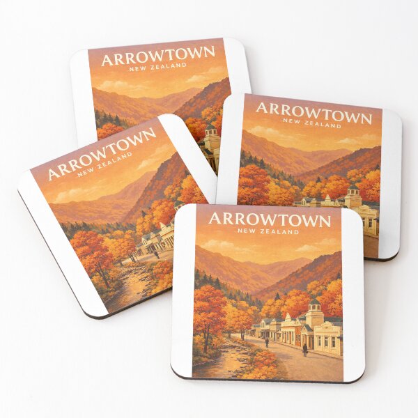 Item preview, Historic Buckingham Street Arrowtown Beneath Central Otago Autumn Hills designed and sold by Aryabek.