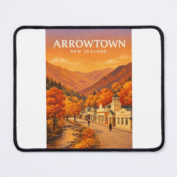 Item preview, Historic Buckingham Street Arrowtown Beneath Central Otago Autumn Hills designed and sold by Aryabek.