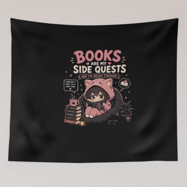 Item preview, Books Are My Side Quests designed and sold by Ateyo.