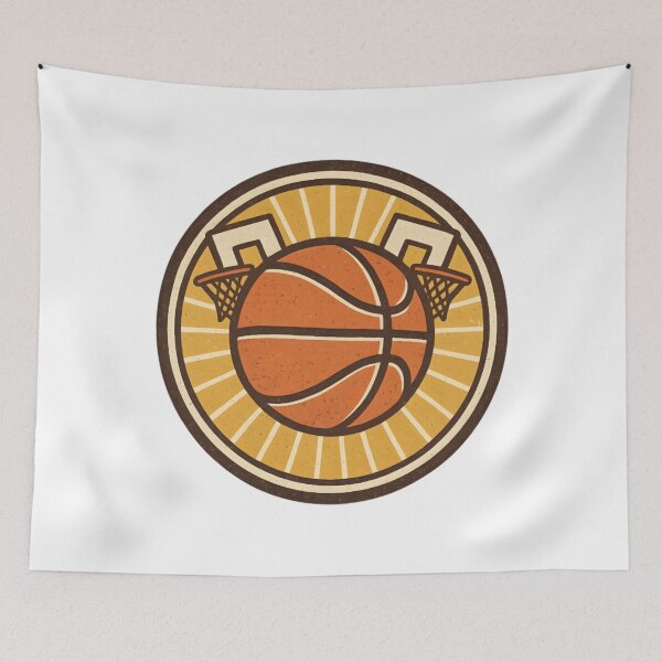 Item preview, Vintage Basketball – Retro Hoop &amp; Ball Logo  designed and sold by AshtonNielse.
