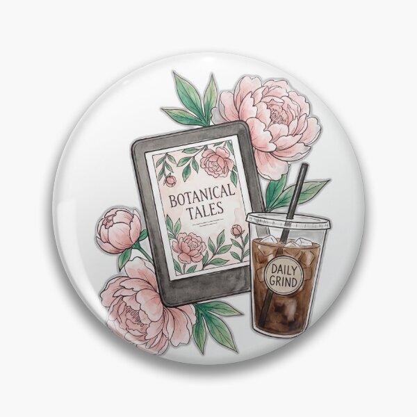 Item preview, Kindle Girlie Iced Coffee And Peonies designed and sold by ryanguas.