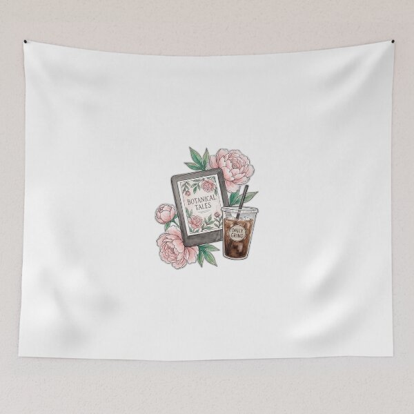 Item preview, Kindle Girlie Iced Coffee And Peonies designed and sold by ryanguas.