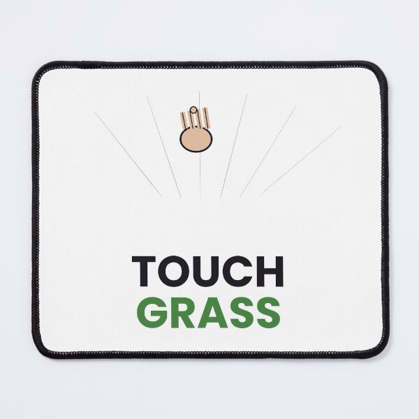 Item preview, Touch Grass Funny Internet Meme Sticker designed and sold by QuirkyCartel.