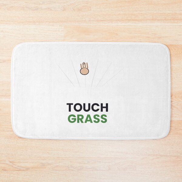 Item preview, Touch Grass Funny Internet Meme Sticker designed and sold by QuirkyCartel.
