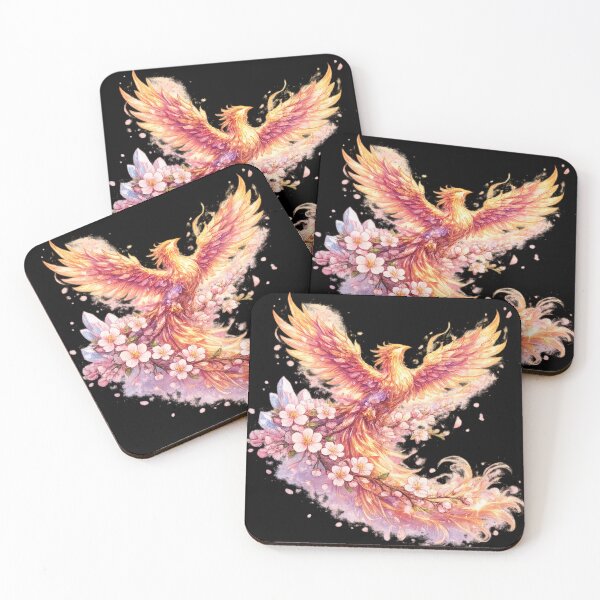 Item preview, Blossomfire Phoenix designed and sold by Funky Fable studio.