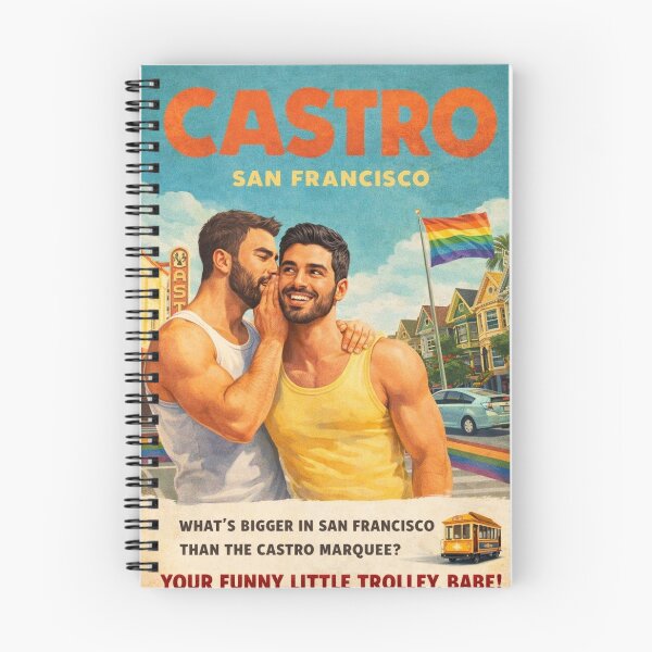 Item preview, Gay Castro District San Francisco with Painted Ladies and Rainbow Pride designed and sold by Aryabek.