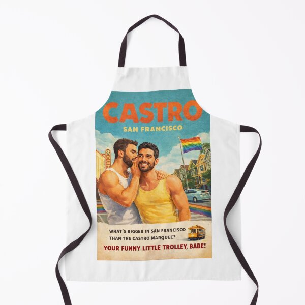 Item preview, Gay Castro District San Francisco with Painted Ladies and Rainbow Pride designed and sold by Aryabek.