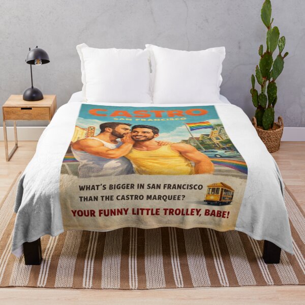 Item preview, Gay Castro District San Francisco with Painted Ladies and Rainbow Pride designed and sold by Aryabek.