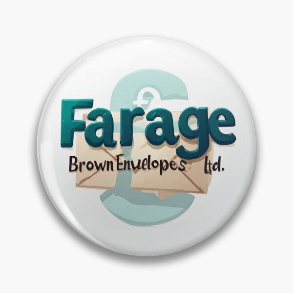 Item preview, Farage Brown Envelopes Ltd spoof logo designed and sold by IanBakerToons.