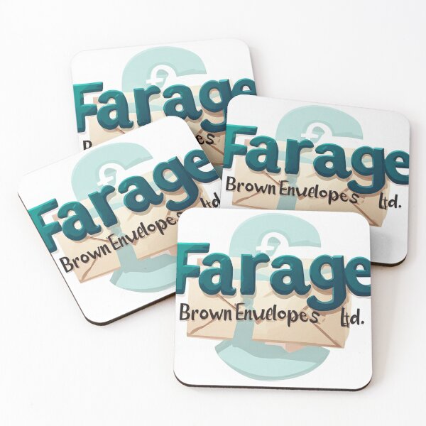 Item preview, Farage Brown Envelopes Ltd spoof logo designed and sold by IanBakerToons.