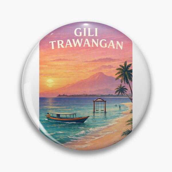 Item preview, Gili Trawangan Beach with Mount Rinjani and Lombok Indonesia designed and sold by Aryabek.