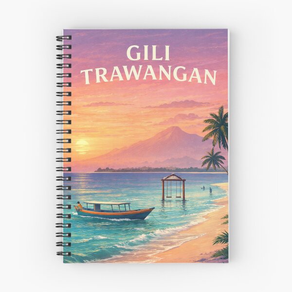Item preview, Gili Trawangan Beach with Mount Rinjani and Lombok Indonesia designed and sold by Aryabek.