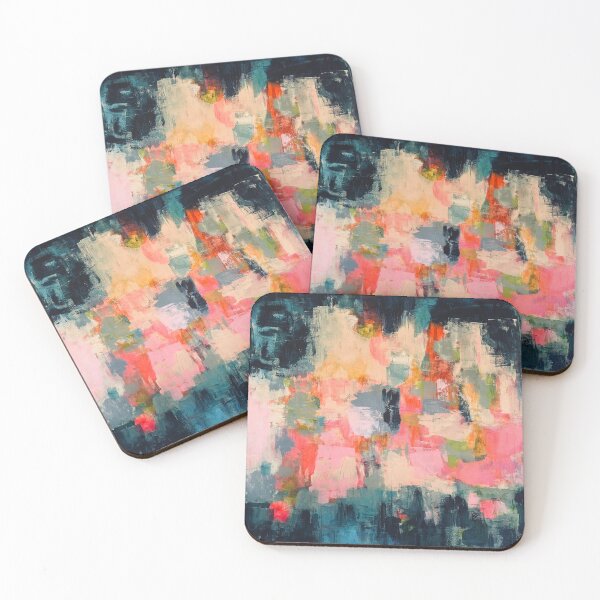 Item preview, Abstract in blues and pinks  designed and sold by Infusedwithcolour.