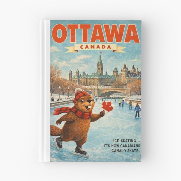 Item preview, Ottawa Parliament Hill and Rideau Canal Winter in Ontario Canada designed and sold by Aryabek.