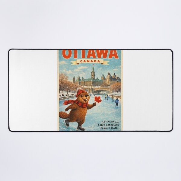Item preview, Ottawa Parliament Hill and Rideau Canal Winter in Ontario Canada designed and sold by Aryabek.