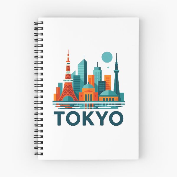 Item preview, Tokyo Japan Travel Souvenir - Tokyo Tower & Modern Skyline Art designed and sold by OzzFrequency.