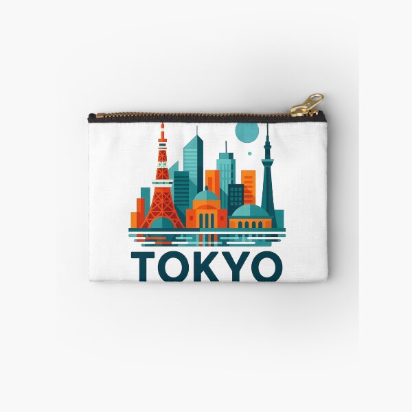 Item preview, Tokyo Japan Travel Souvenir - Tokyo Tower & Modern Skyline Art designed and sold by OzzFrequency.