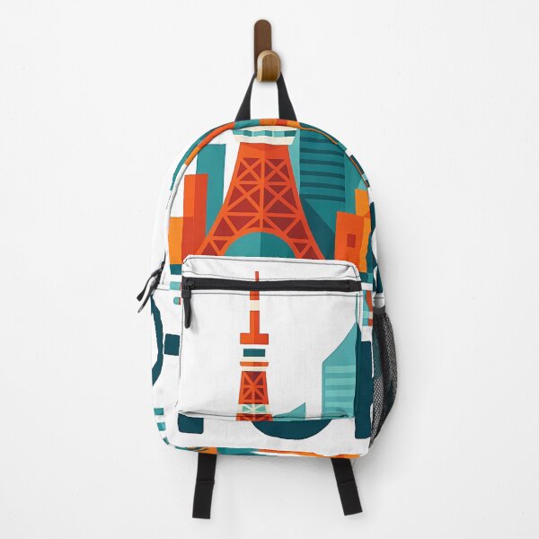 Item preview, Tokyo Japan Travel Souvenir - Tokyo Tower & Modern Skyline Art designed and sold by OzzFrequency.