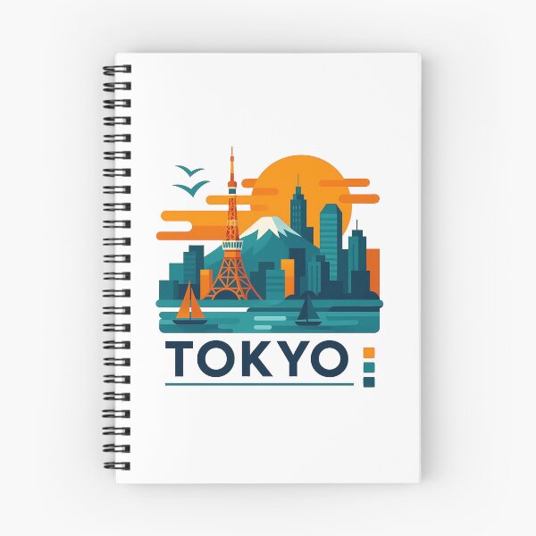 Item preview, Tokyo Japan Travel Souvenir - Tokyo Tower & Modern Skyline Art designed and sold by OzzFrequency.