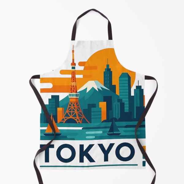 Item preview, Tokyo Japan Travel Souvenir - Tokyo Tower & Modern Skyline Art designed and sold by OzzFrequency.