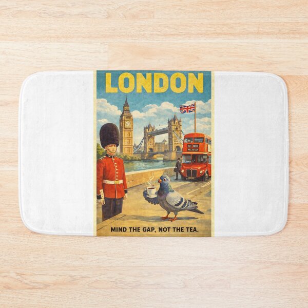 Item preview, London Big Ben Tower Bridge Westminster Thames City Icons designed and sold by Aryabek.