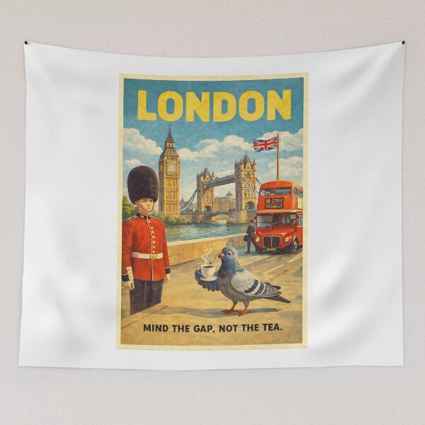 Item preview, London Big Ben Tower Bridge Westminster Thames City Icons designed and sold by Aryabek.