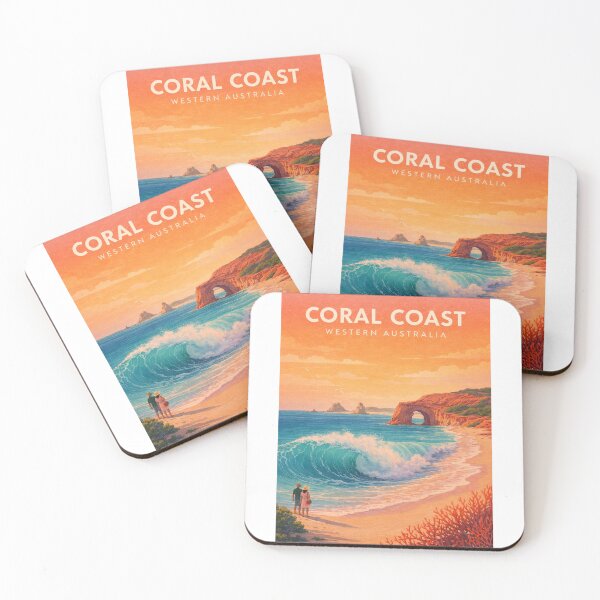 Item preview, Coral Coast Western Australia Ningaloo Coast Turquoise Ocean Landscape designed and sold by Aryabek.