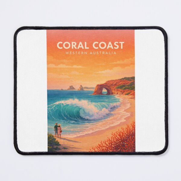 Item preview, Coral Coast Western Australia Ningaloo Coast Turquoise Ocean Landscape designed and sold by Aryabek.