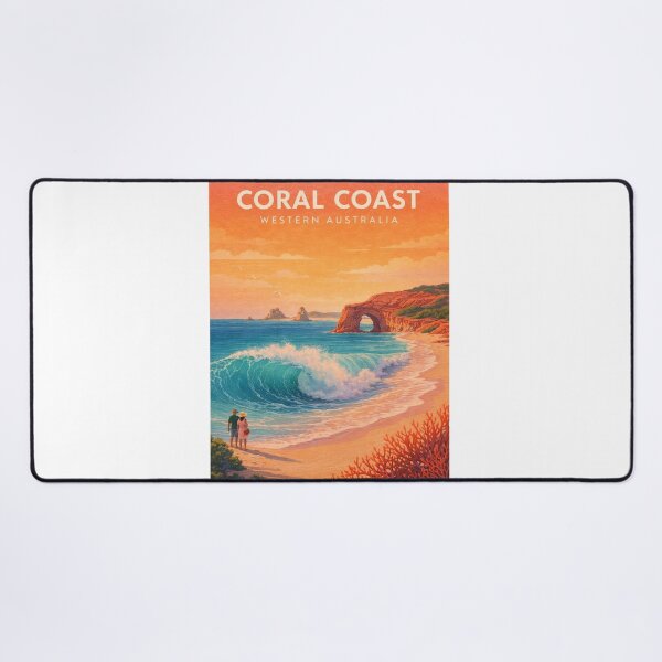 Item preview, Coral Coast Western Australia Ningaloo Coast Turquoise Ocean Landscape designed and sold by Aryabek.