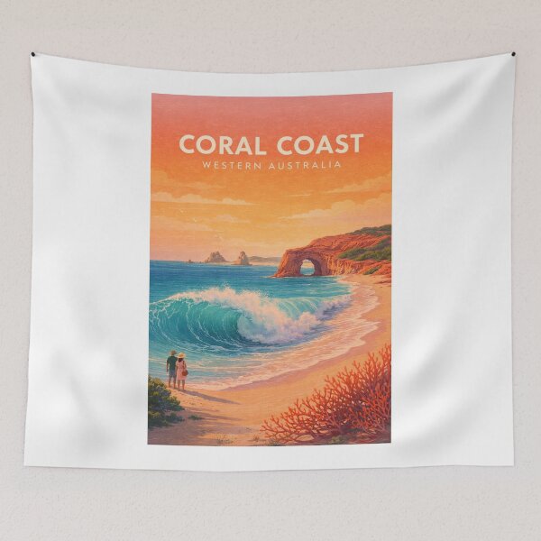 Item preview, Coral Coast Western Australia Ningaloo Coast Turquoise Ocean Landscape designed and sold by Aryabek.