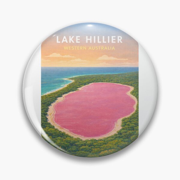 Item preview, Lake Hillier Esperance Western Australia Pink Salt Lake Coastline designed and sold by Aryabek.