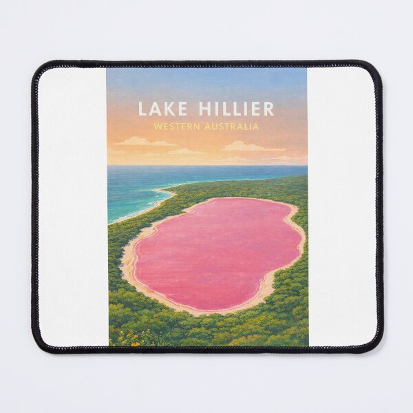 Item preview, Lake Hillier Esperance Western Australia Pink Salt Lake Coastline designed and sold by Aryabek.