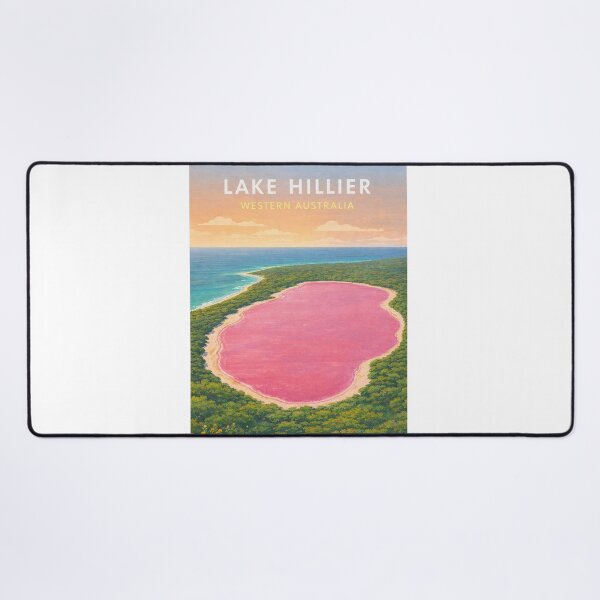 Item preview, Lake Hillier Esperance Western Australia Pink Salt Lake Coastline designed and sold by Aryabek.