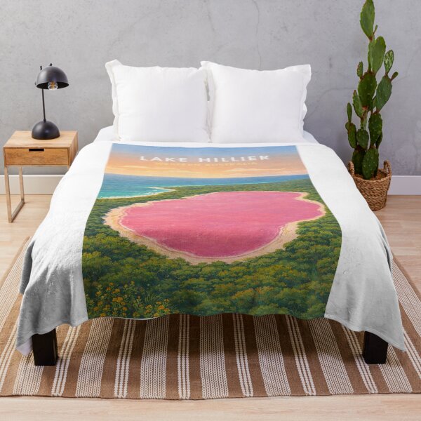 Item preview, Lake Hillier Esperance Western Australia Pink Salt Lake Coastline designed and sold by Aryabek.