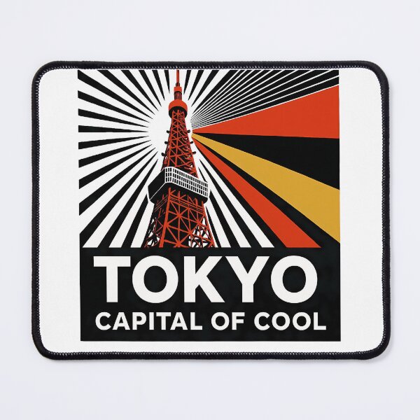 Item preview, Tokyo Japan Travel Souvenir - Tokyo Tower & Modern Skyline Art designed and sold by OzzFrequency.