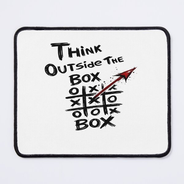 Item preview, Think Outside the Box – Creative Mindset Typography Illustration designed and sold by D.Shop.